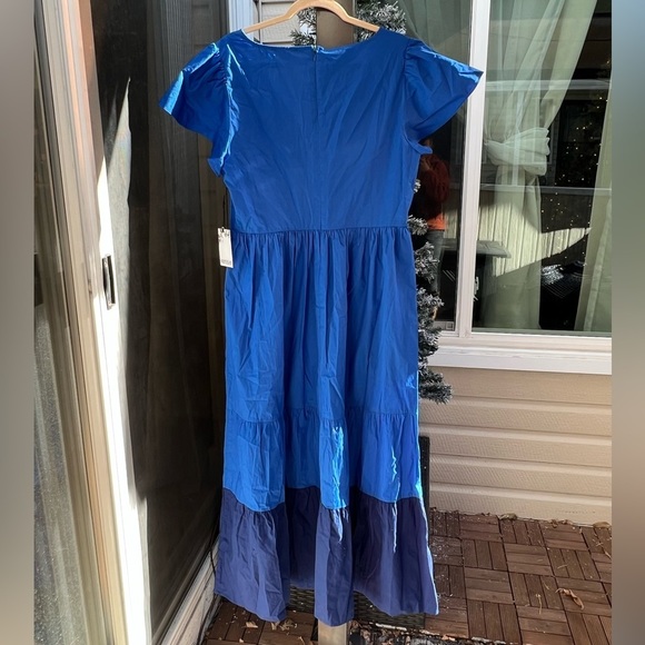 ⚫️ KENSIE
Two Tone Tiered Maxi Dress NEW size 12 retails $138​ - Picture 10 of 11